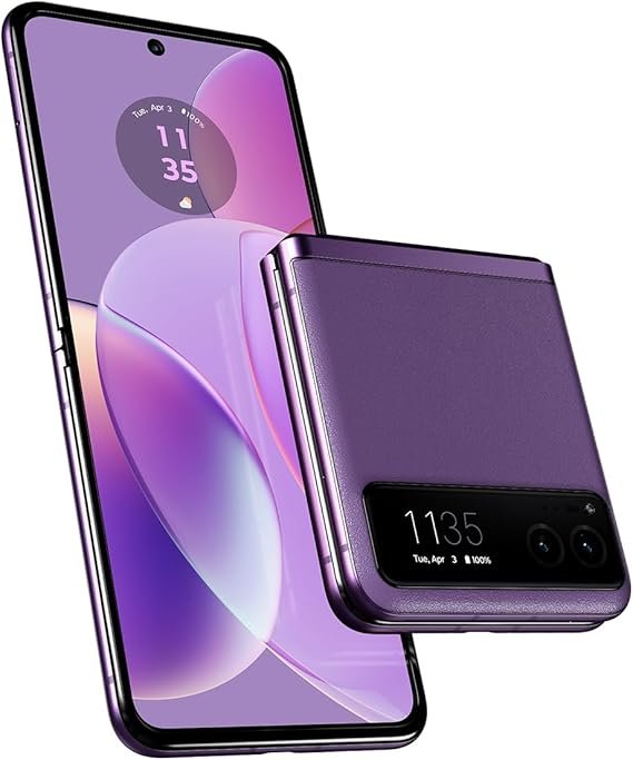 Motorola razr | 2023 | Unlocked | Made for US 8/128 | 32MP Camera | Summer Lilac, 73.95 x 170.82 x 7